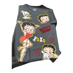 Betty Boop Gray Graphic T-Shirt – Women’s Size Large